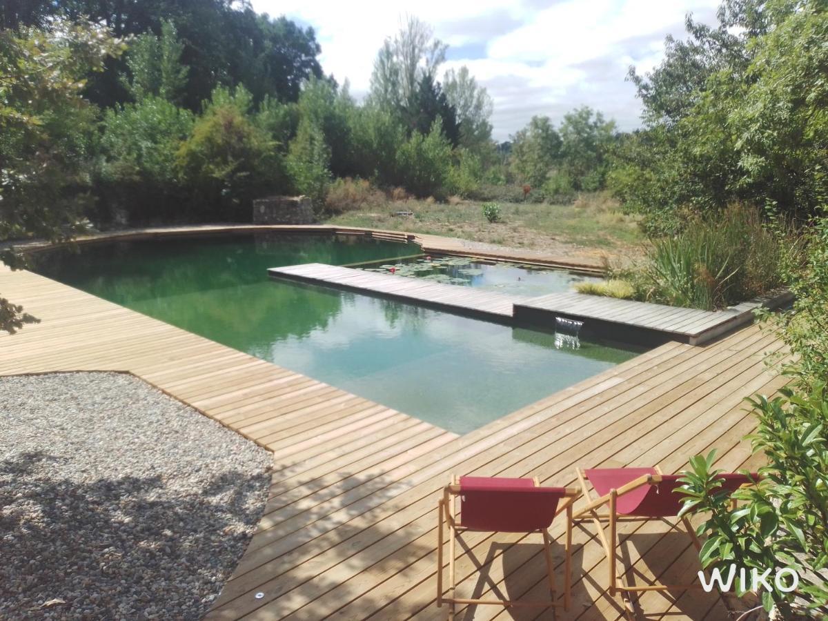 Gite Les Cabanes De Fallot Pour 15 Personnes - Piscine Naturelle L'isle-Bouzon Eksteriør billede