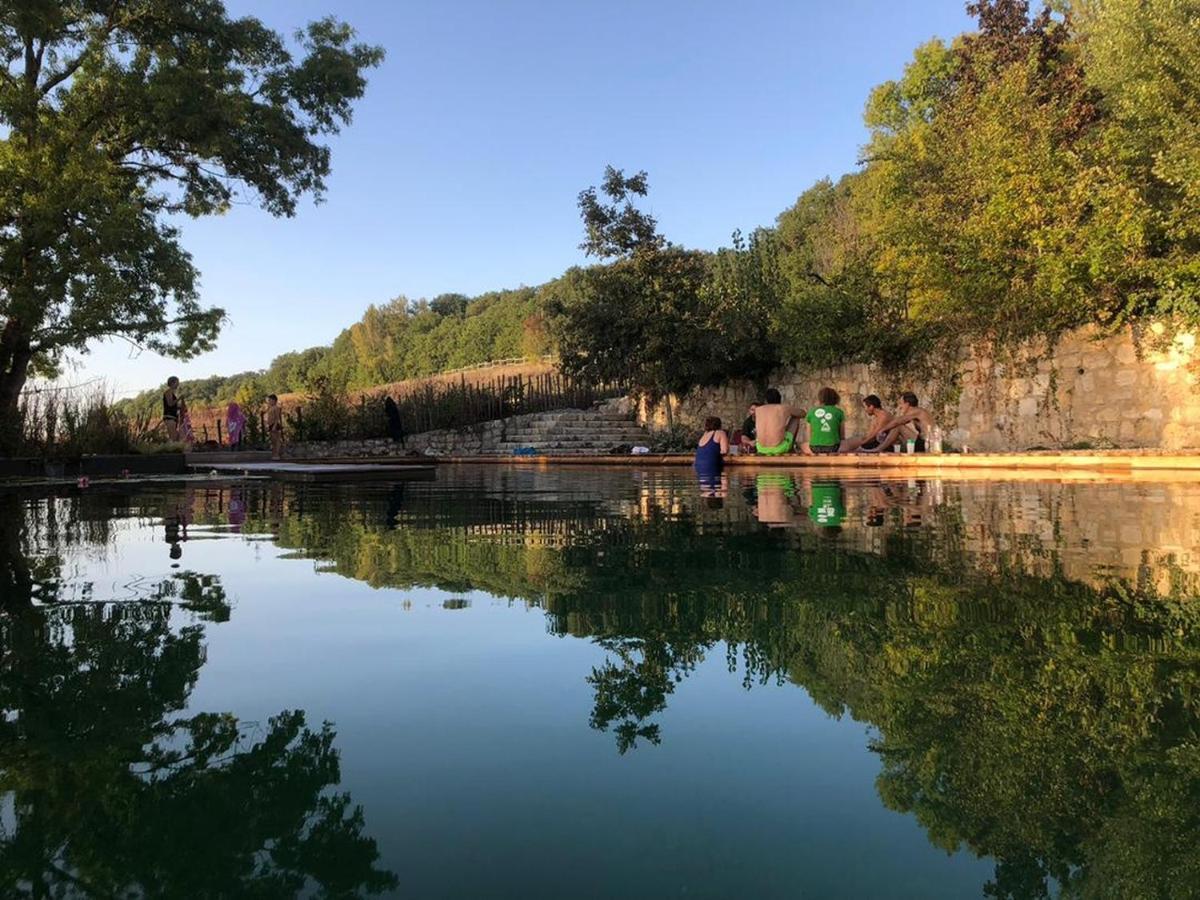 Gite Les Cabanes De Fallot Pour 15 Personnes - Piscine Naturelle L'isle-Bouzon Eksteriør billede